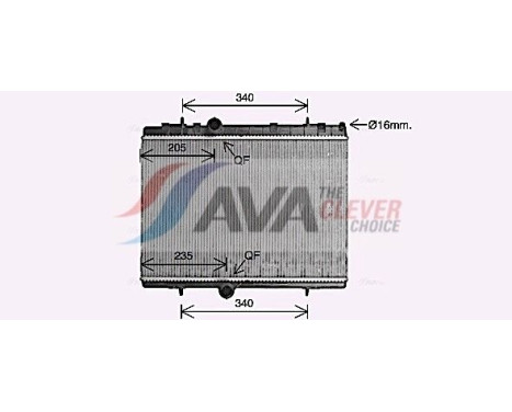 Kylare, motorkylning CN2328 Ava Quality Cooling