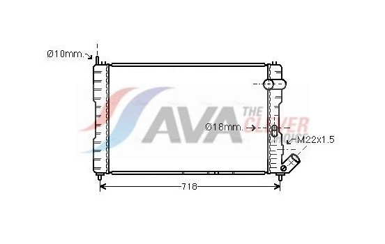 Kylare, motorkylning CNA2037 Ava Quality Cooling