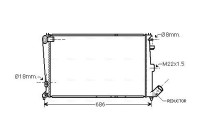 Kylare, motorkylning CNA2064 Ava Quality Cooling