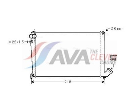Kylare, motorkylning CNA2105 Ava Quality Cooling