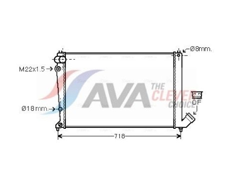 Kylare, motorkylning CNA2107 Ava Quality Cooling