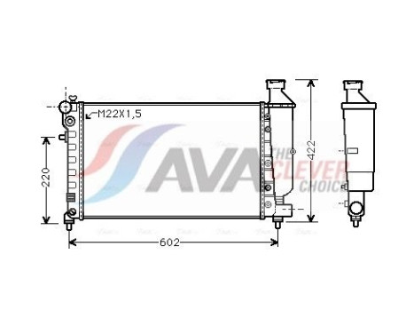 Kylare, motorkylning CNA2116 Ava Quality Cooling