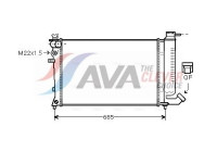 Kylare, motorkylning CNA2135 Ava Quality Cooling
