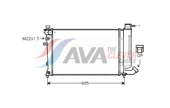 Kylare, motorkylning CNA2135 Ava Quality Cooling