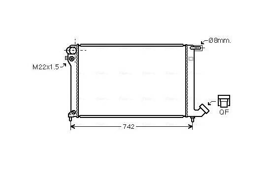 Kylare, motorkylning CNA2137 Ava Quality Cooling