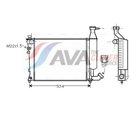 Kylare, motorkylning CNA2149 Ava Quality Cooling