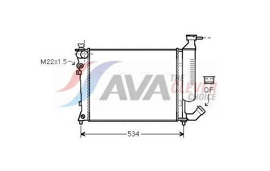 Kylare, motorkylning CNA2154 Ava Quality Cooling