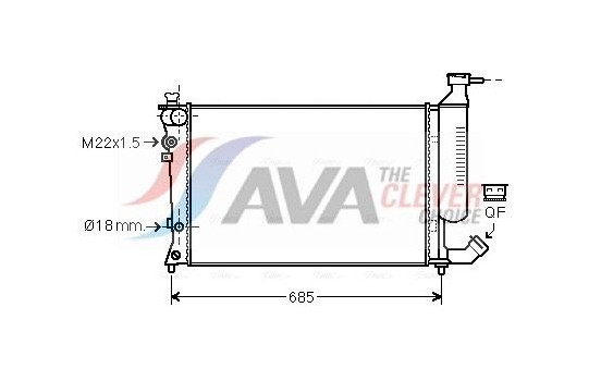 Kylare, motorkylning CNA2156 Ava Quality Cooling