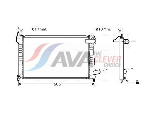 Kylare, motorkylning CNA2171 Ava Quality Cooling