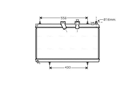 Kylare, motorkylning CNA2229 Ava Quality Cooling