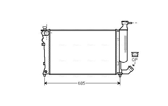 Kylare, motorkylning CNA2259 Ava Quality Cooling