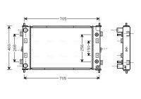 Kylare, motorkylning CR2034 Ava Quality Cooling