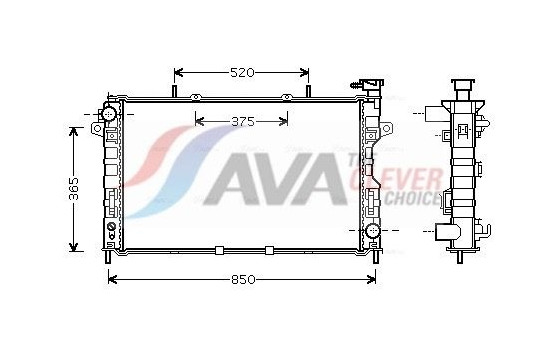 Kylare, motorkylning CR2117 Ava Quality Cooling
