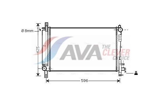 Kylare, motorkylning CRA2080 Ava Quality Cooling