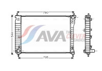 Kylare, motorkylning CT2034 Ava Quality Cooling