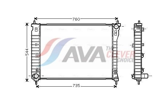 Kylare, motorkylning CT2034 Ava Quality Cooling