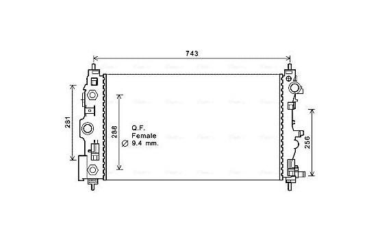 Kylare, motorkylning CT2046 Ava Quality Cooling