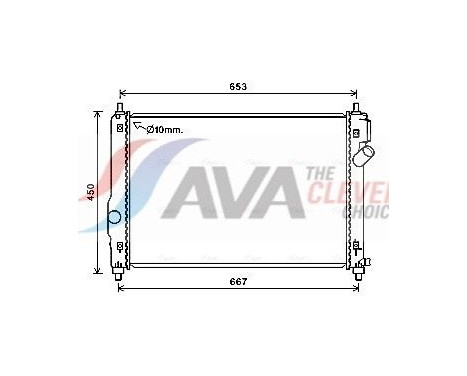 Kylare, motorkylning CT2064 Ava Quality Cooling