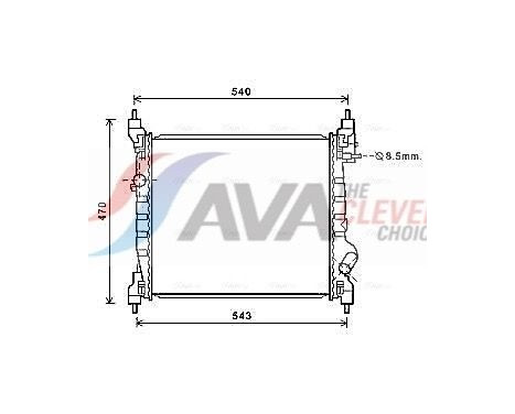 Kylare, motorkylning CT2070 Ava Quality Cooling