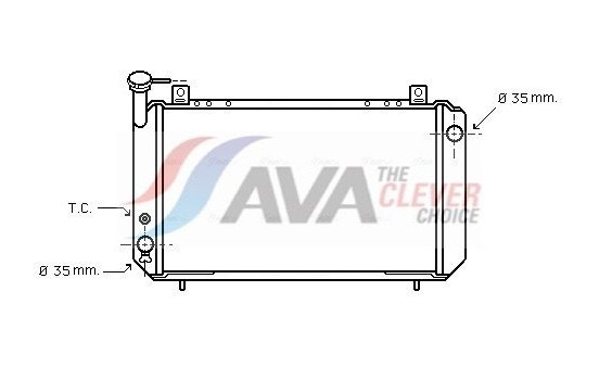 Kylare, motorkylning DN2048 Ava Quality Cooling
