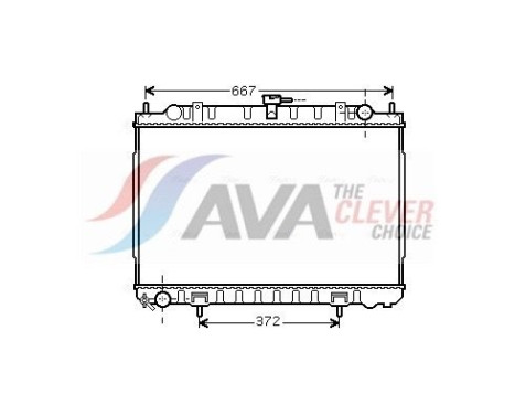 Kylare, motorkylning DN2240 Ava Quality Cooling