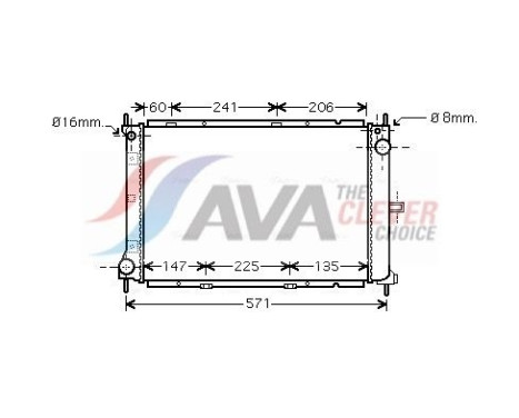 Kylare, motorkylning DN2249 Ava Quality Cooling