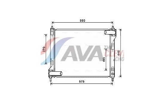 Kylare, motorkylning DN2354 Ava Quality Cooling