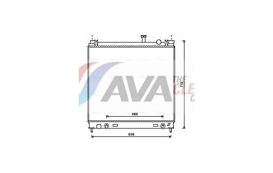 Kylare, motorkylning DN2378 Ava Quality Cooling
