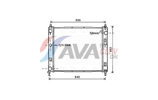 Kylare, motorkylning DN2385 Ava Quality Cooling