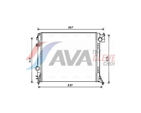 Kylare, motorkylning DN2424 Ava Quality Cooling