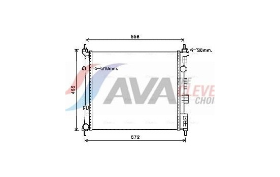 Kylare, motorkylning DN2425 Ava Quality Cooling