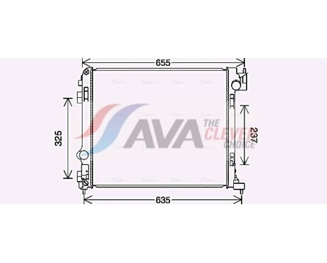 Kylare, motorkylning DN2444 Ava Quality Cooling
