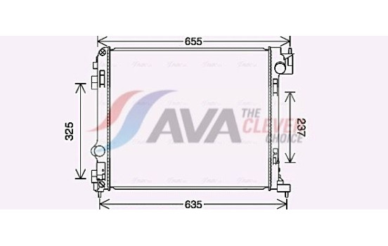 Kylare, motorkylning DN2444 Ava Quality Cooling