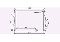 Kylare, motorkylning DN2445 Ava Quality Cooling