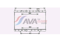 Kylare, motorkylning DN2453 Ava Quality Cooling