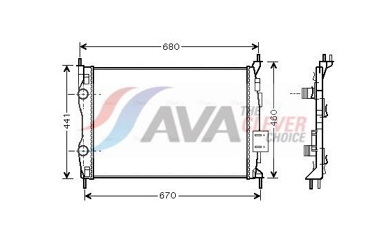 Kylare, motorkylning DNA2278 Ava Quality Cooling