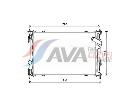Kylare, motorkylning DNA2419 Ava Quality Cooling