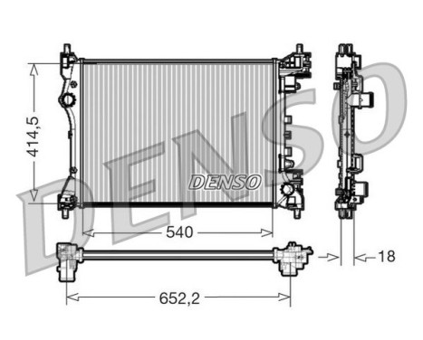 Kylare, motorkylning DRM01005 Denso