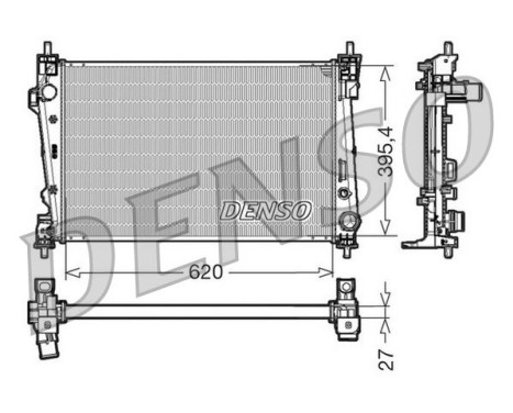 Kylare, motorkylning DRM01006 Denso