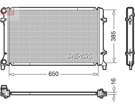 Kylare, motorkylning DRM02014 Denso
