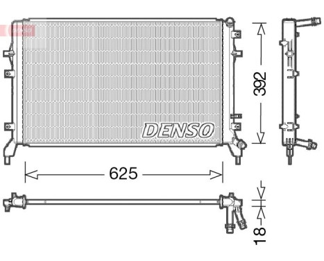 Kylare, motorkylning DRM02016 Denso