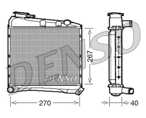 Kylare, motorkylning DRM03020 Denso