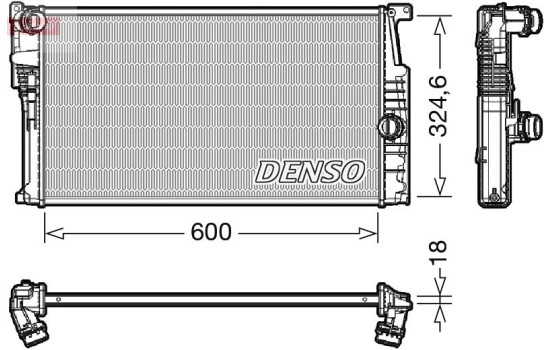 Kylare, motorkylning DRM05017 Denso