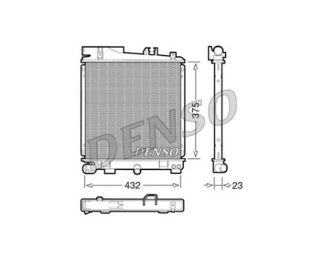 Kylare, motorkylning DRM05029 Denso