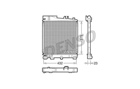 Kylare, motorkylning DRM05029 Denso