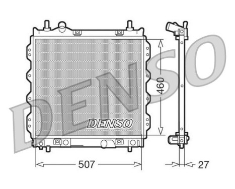 Kylare, motorkylning DRM06005 Denso