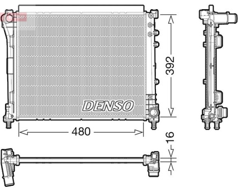 Kylare, motorkylning DRM09006 Denso