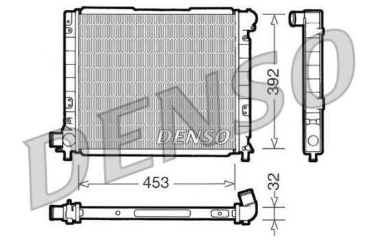 Kylare, motorkylning DRM09051 Denso
