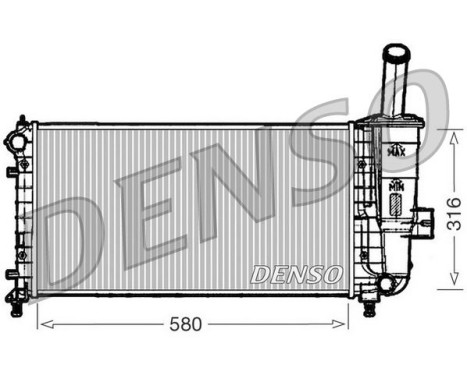Kylare, motorkylning DRM09102 Denso