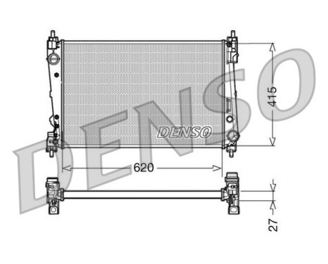 Kylare, motorkylning DRM09111 Denso